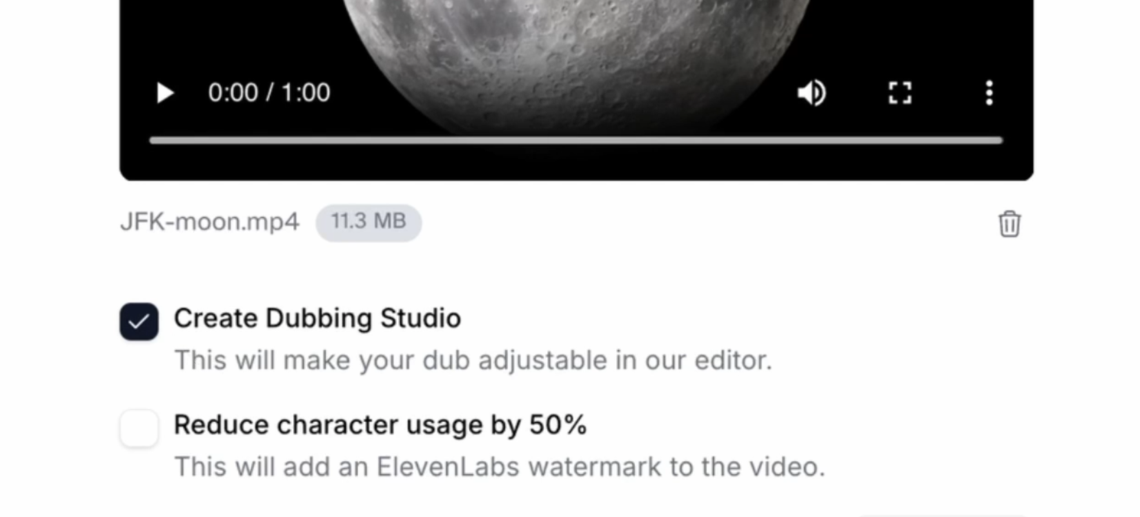 Create Dubbing Studio Project