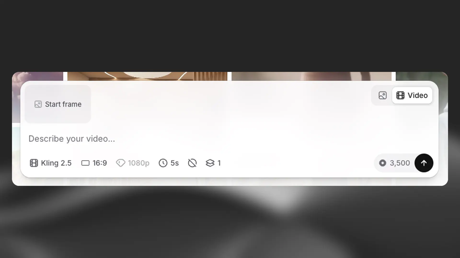 Video prompt interface