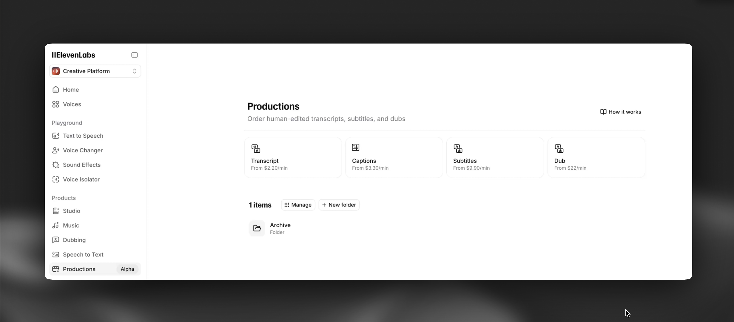 Productions Get Human Review Option