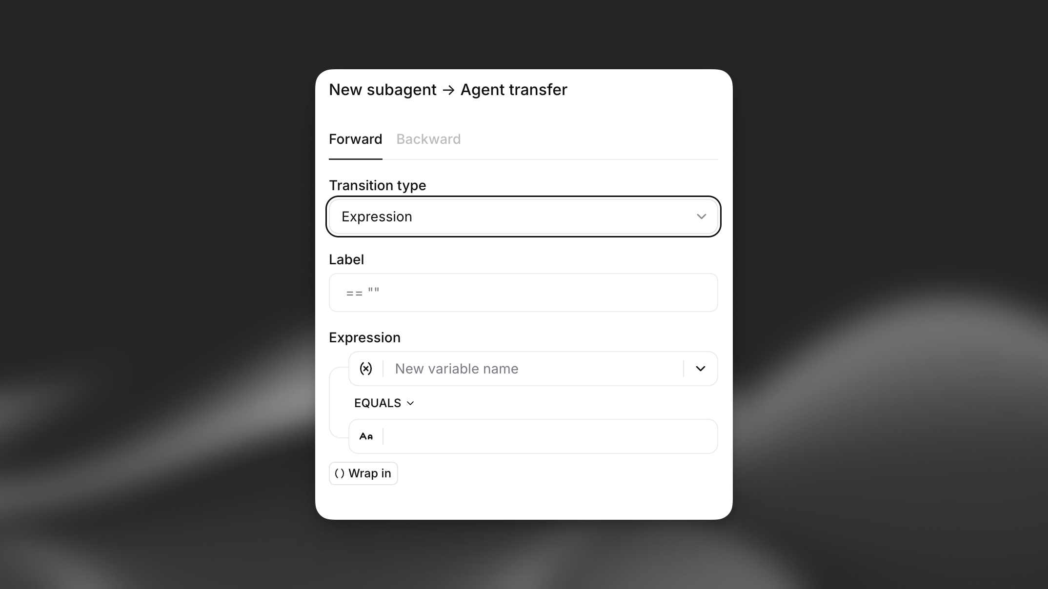 Expression Agent Transfer