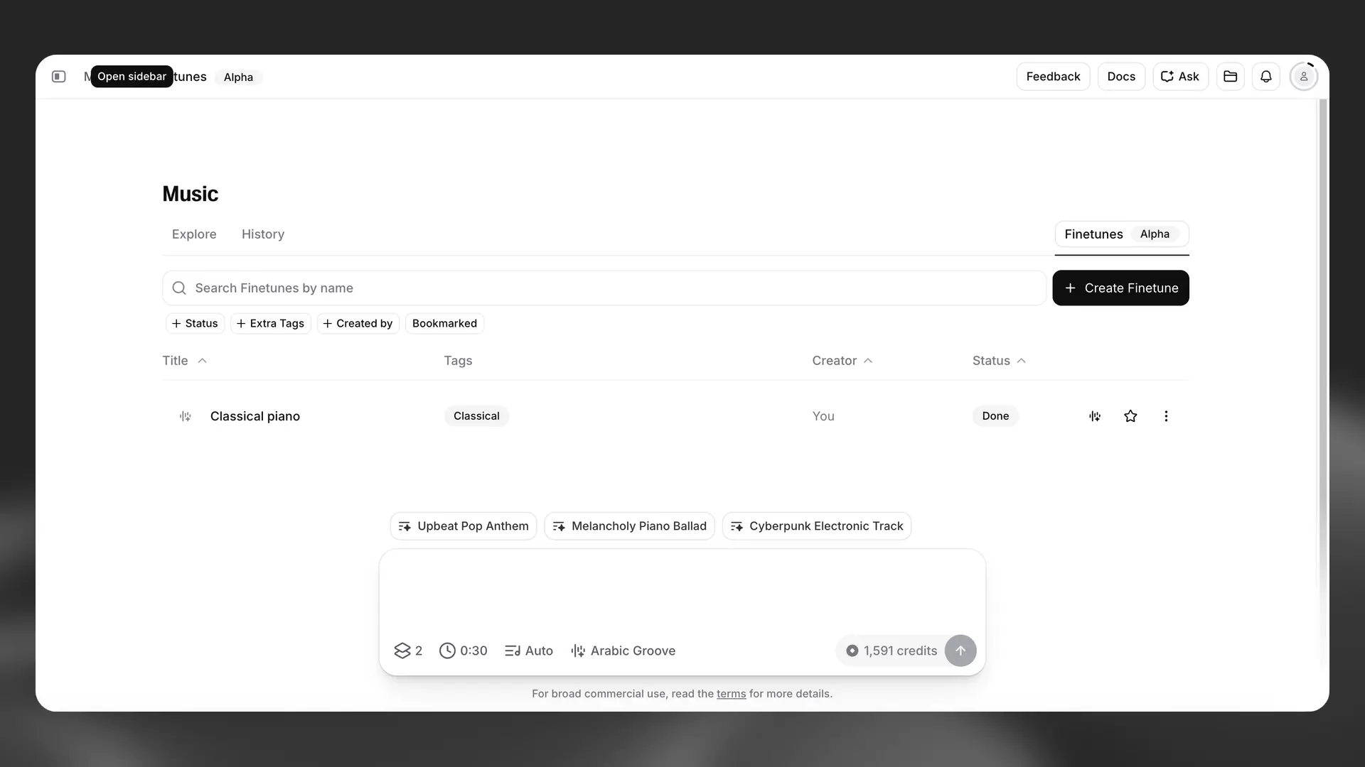 Music Finetunes hero