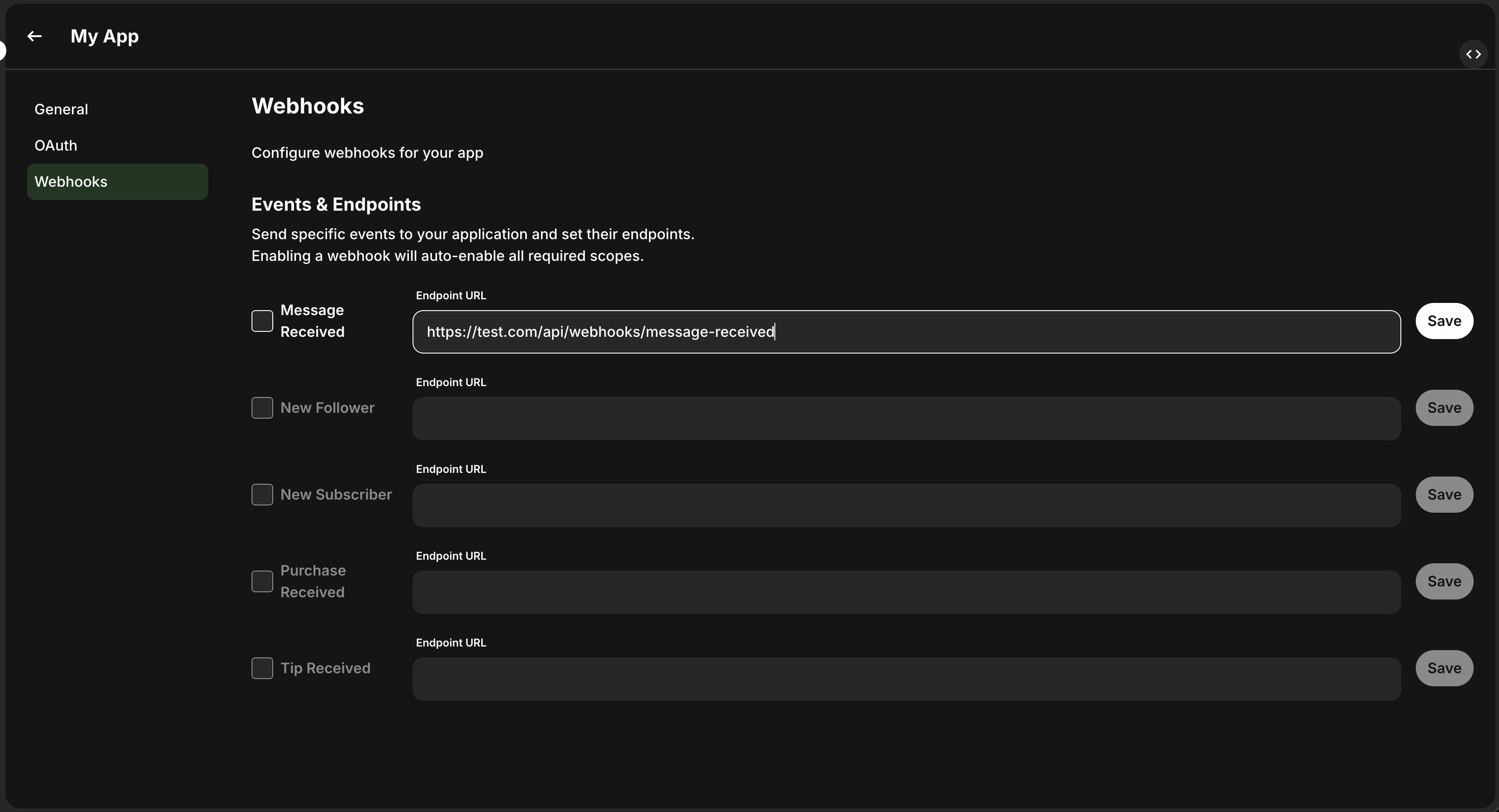 Webhooks Overview | Fanvue API Documentation