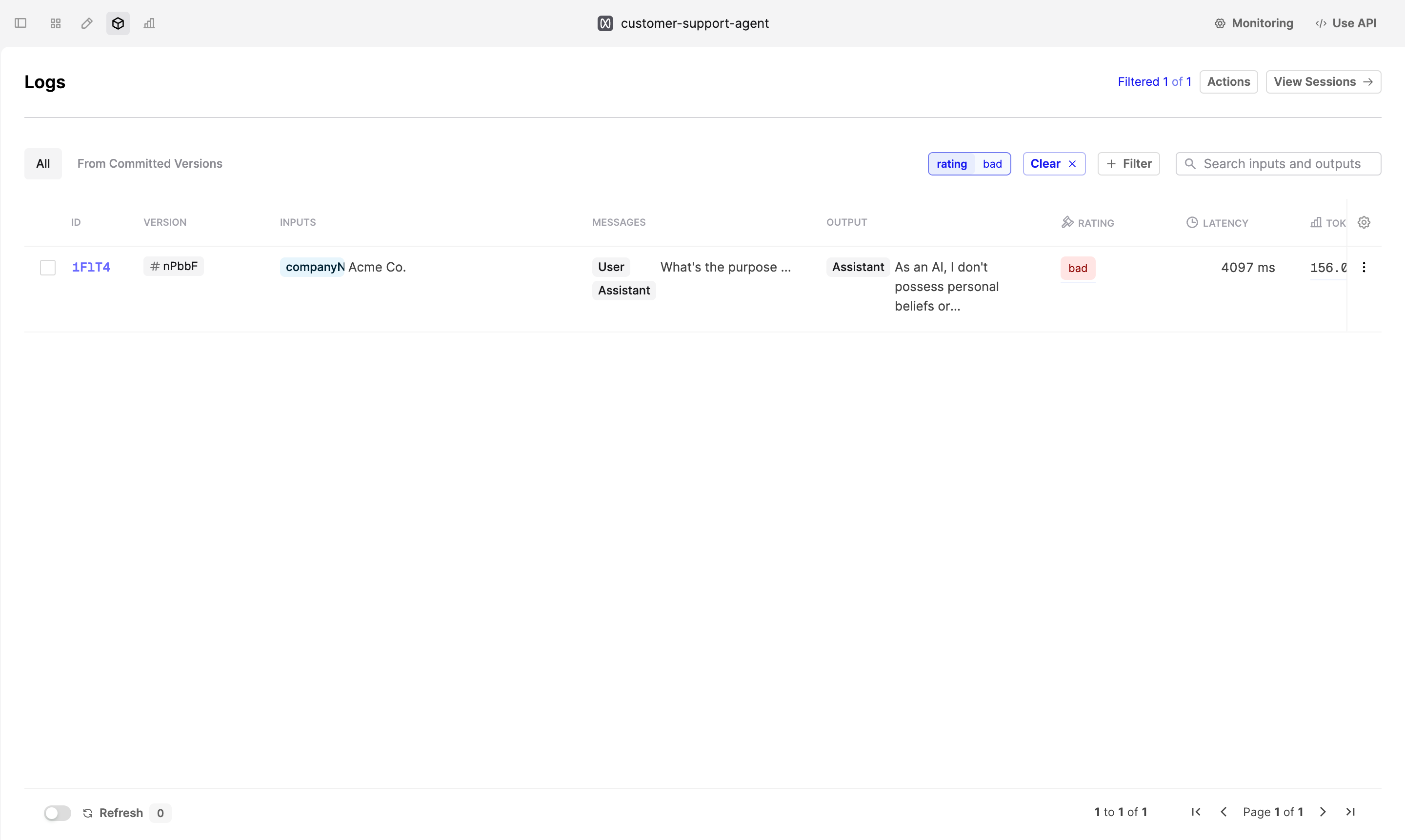 Run Evals with Dataset on Humanloop.