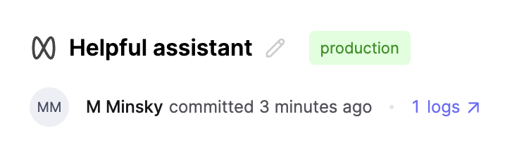 Prompt Version authorship in the Prompt Version slideover