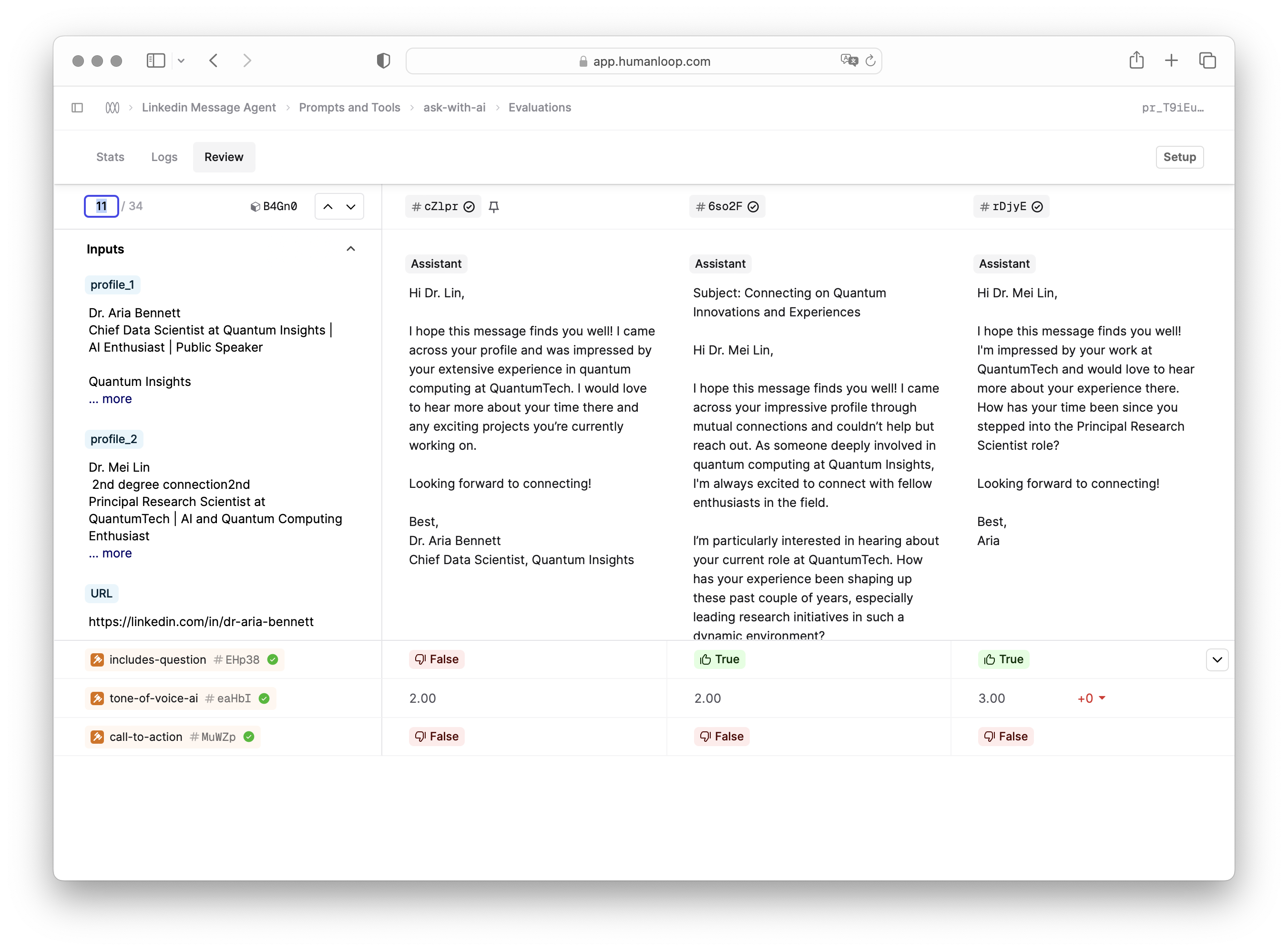 Comparison Mode Improvements - navigate by index