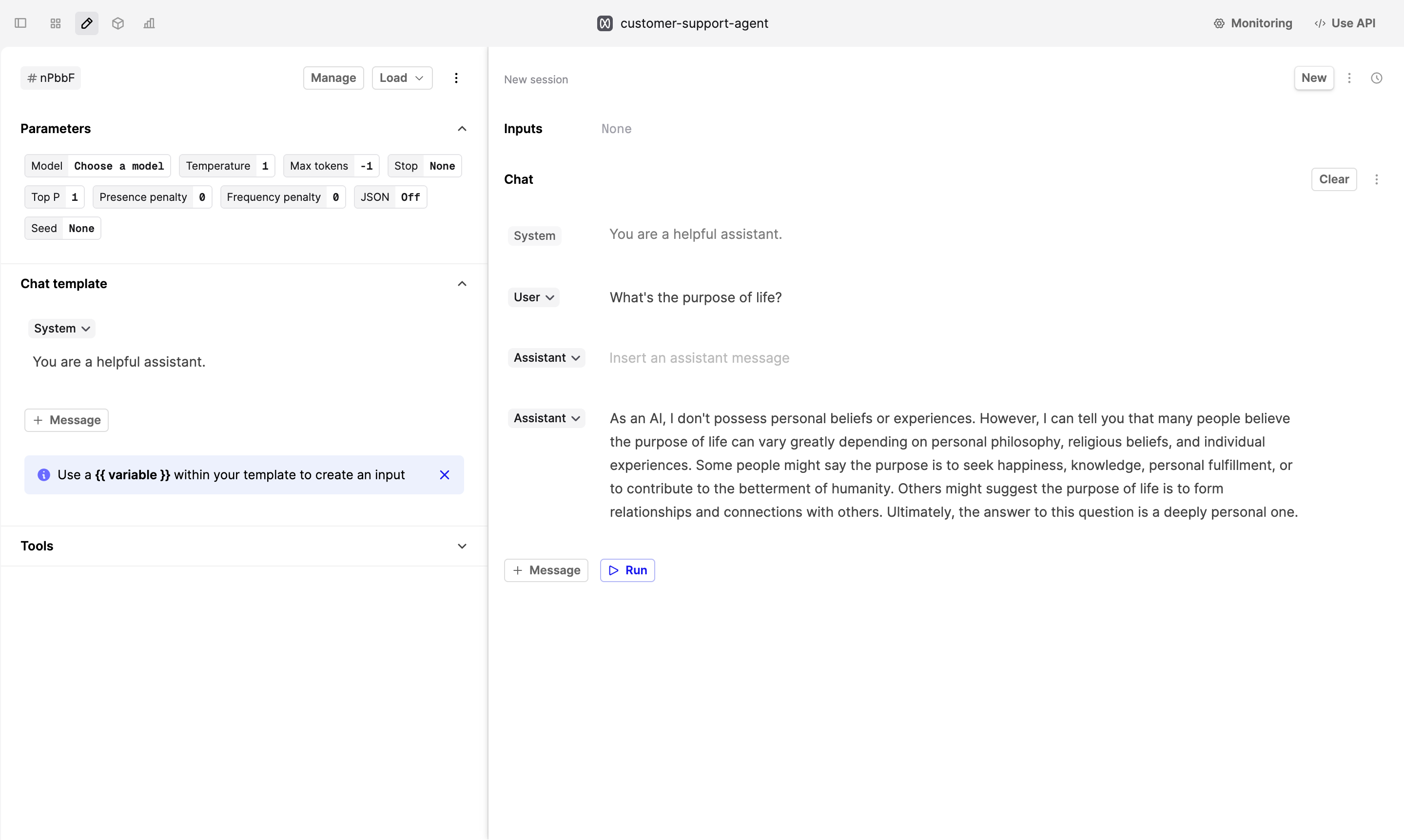 Run Evals with Dataset on Humanloop.