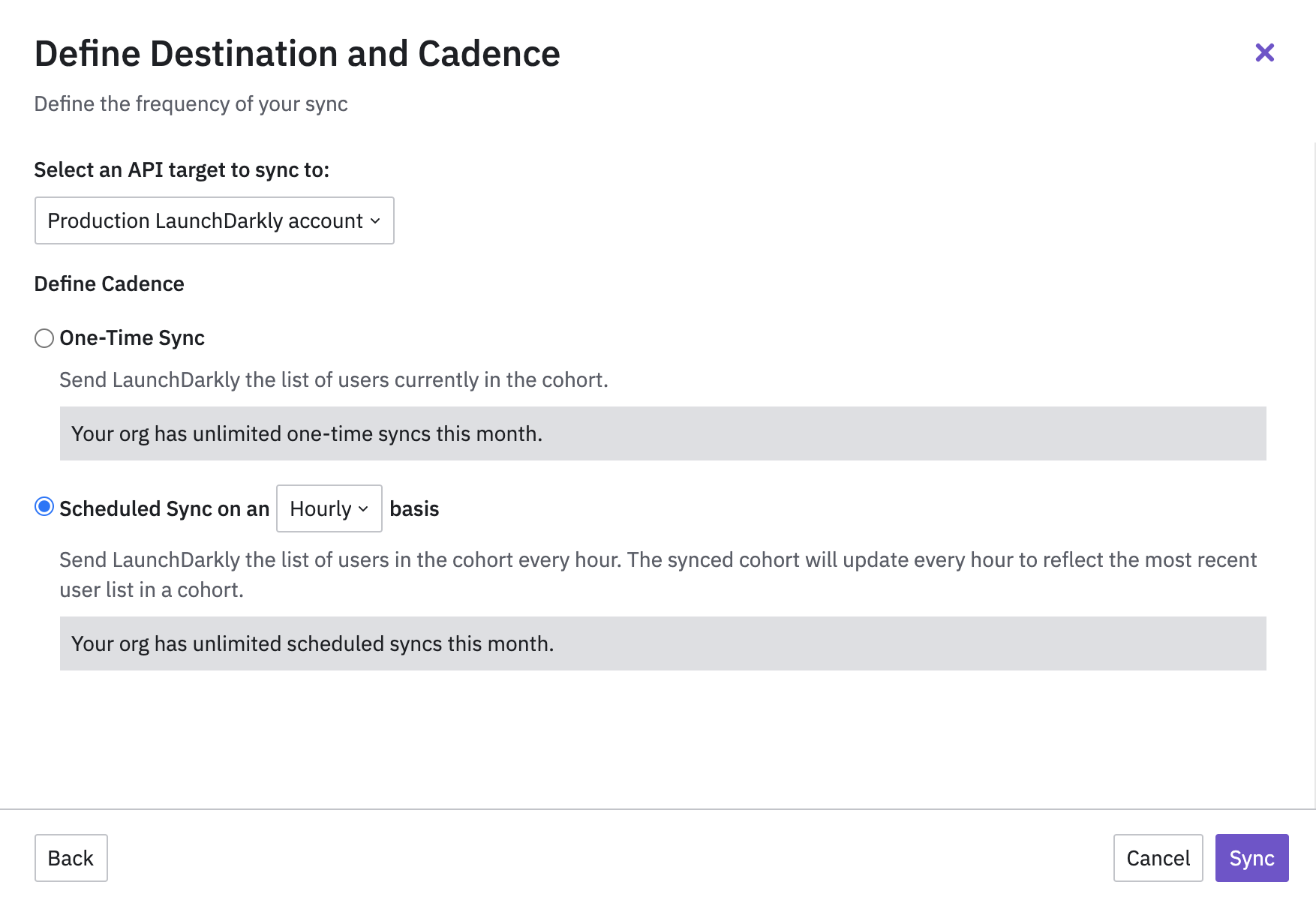 The Amplitude destination configuration screen.