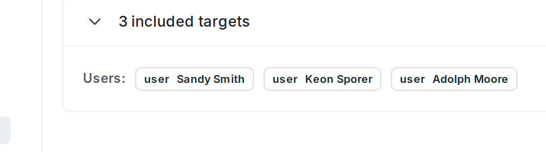 A small list-based segment that targets your QA testers.