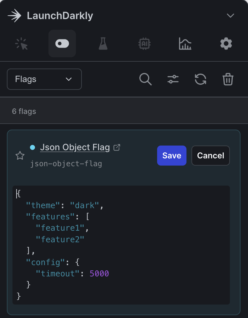 The developer toolbar.