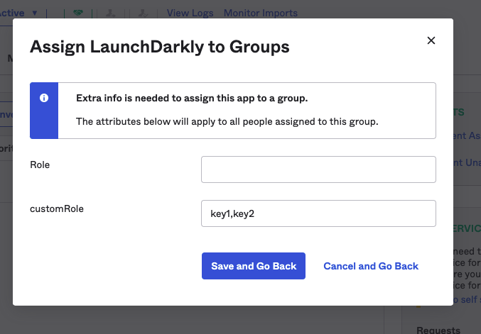 The "Add Another Role" screen.