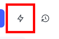 The Flags list with the bolt icon called out.