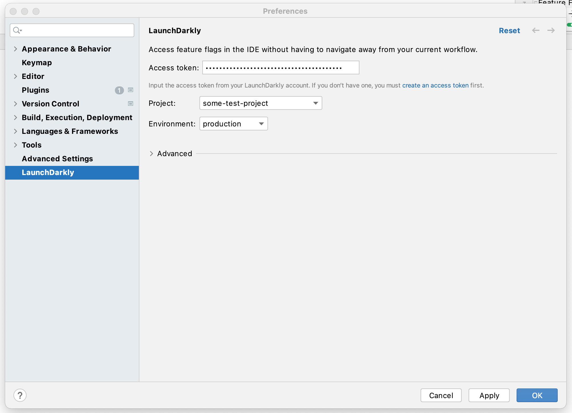 The IntelliJ IDEA "Preferences" dialog.