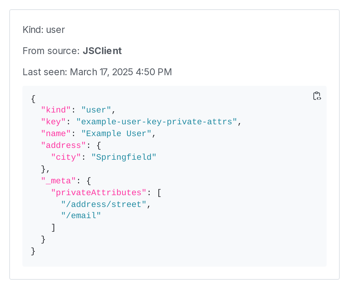 A user context with an instance version of "JSClient."