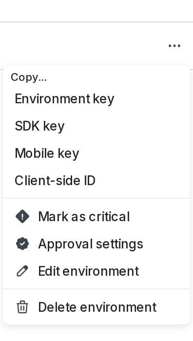 An environment's overflow menu with the "Approval settings" option.