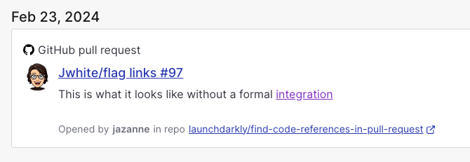 A GitHub flag link.