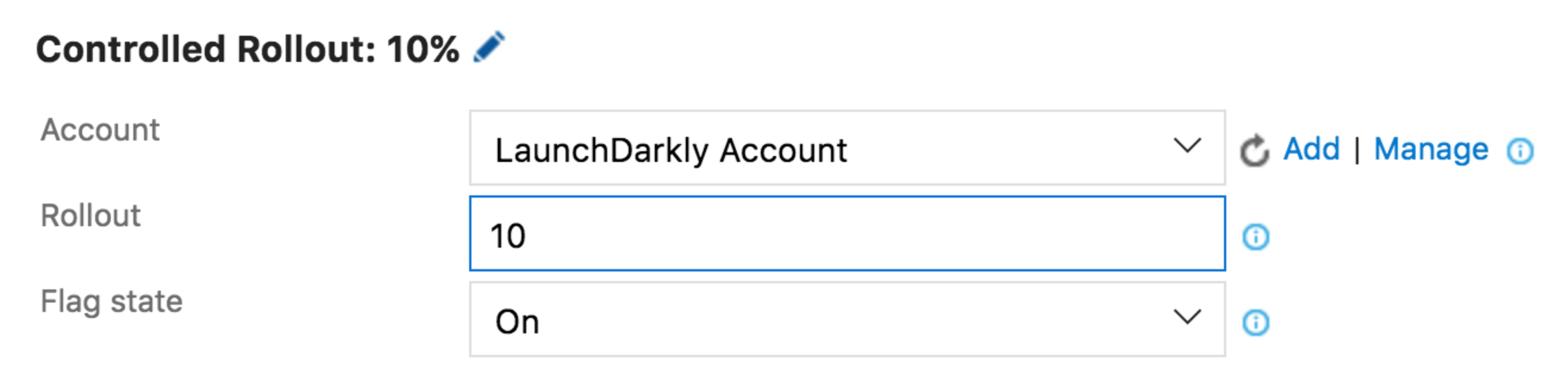 The task rollout settings.