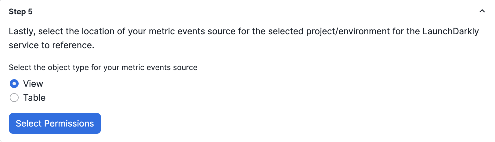 Step 5 in the Warehouse Native Experimentation App setup process within.