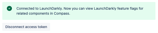 Successfully connected Compass to LaunchDarkly.