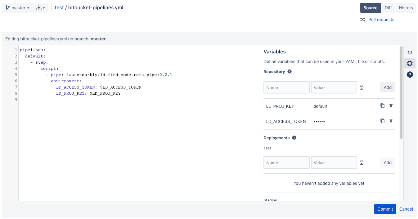 An example Pipeline configuration.