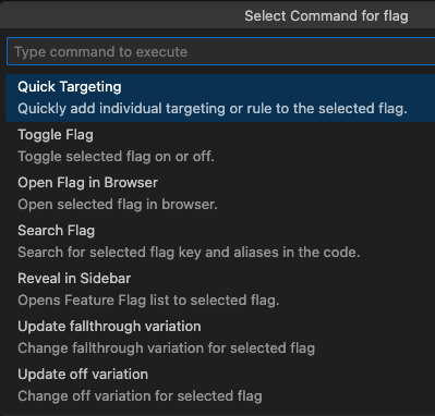 LaunchDarkly flag actions