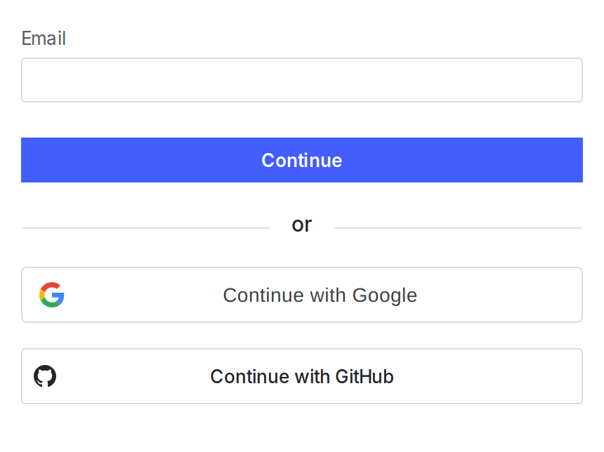 The "Continue with GitHub" button on the LaunchDarkly sign in page.