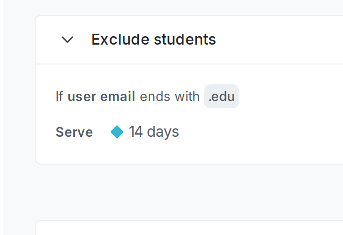 A flag's "Targeting" tab including a targeting rule.