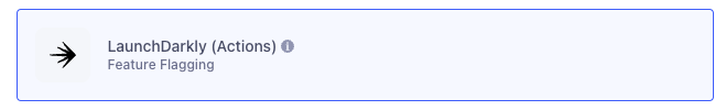 The LaunchDarkly (Actions) listing in the Segment Destination catalog.