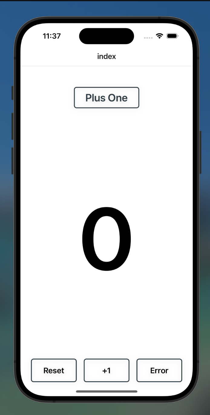 Screenshot final result of PlusOne app.