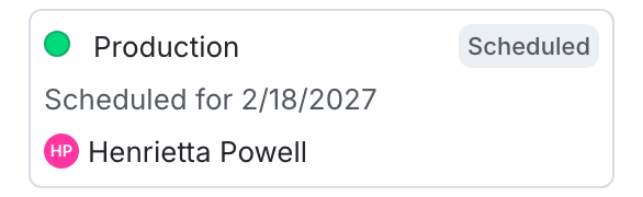 The "Pending changes" section of a flag.