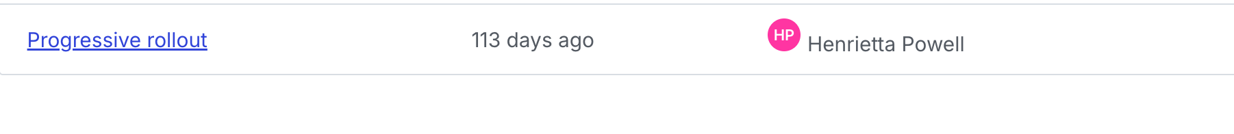 A workflow that progressively rolls out a flag over time.