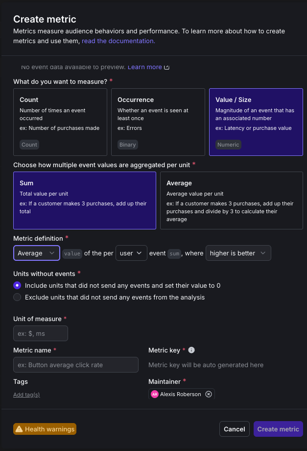 AI completion truncated metric