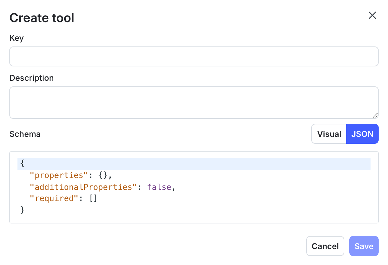 The Create tool page.