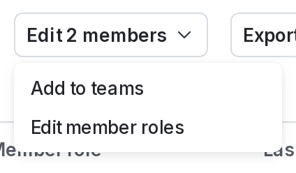 The "Edit member roles" option