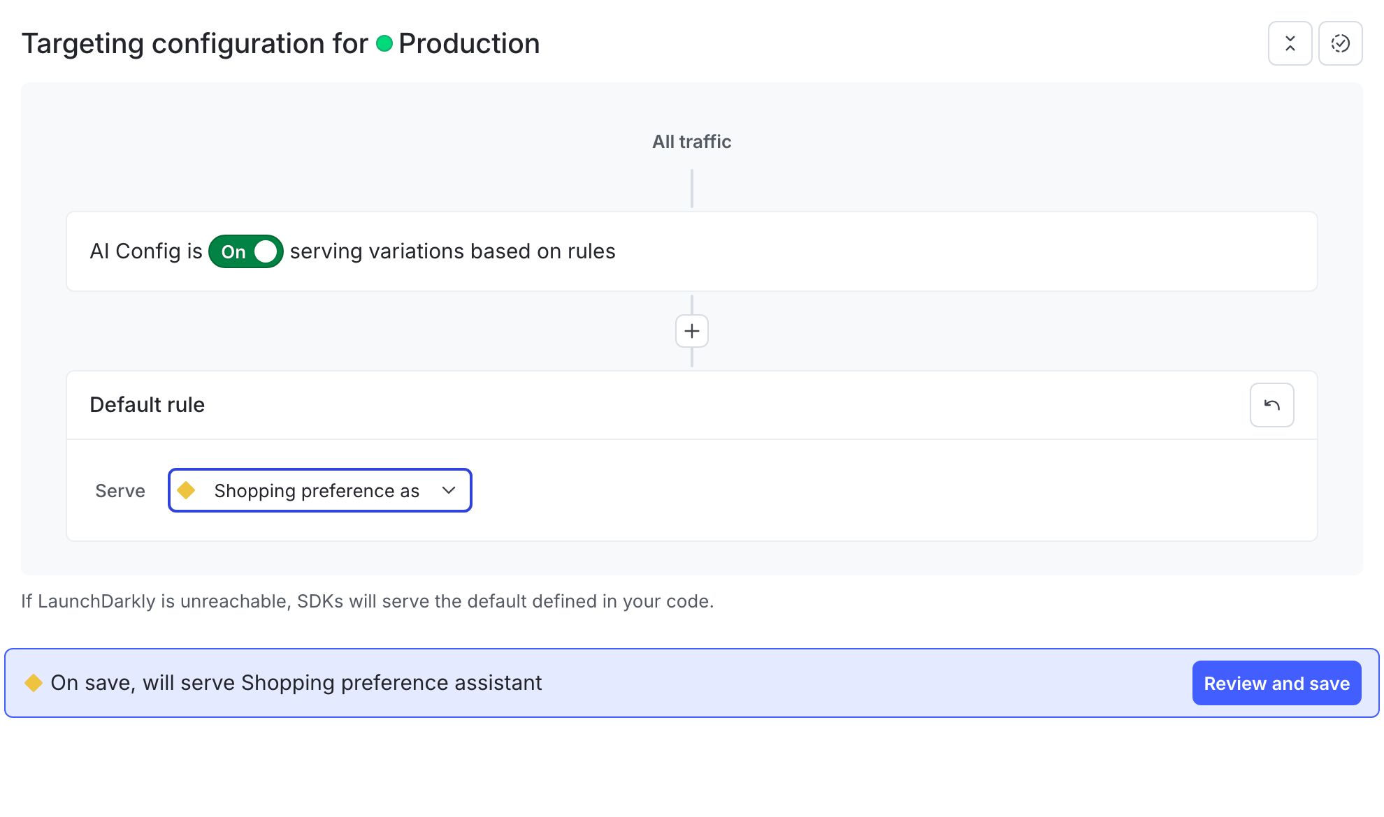 The default rule in your AI Config.
