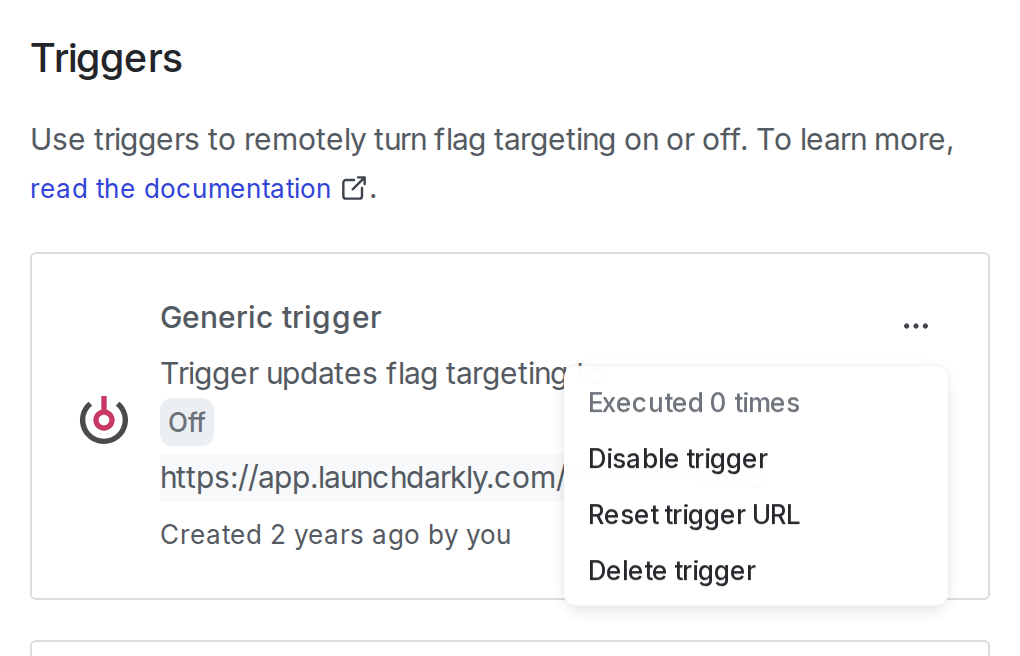 The overflow menu, expanded.