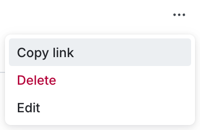The "Edit" option in a pending change's overflow menu.