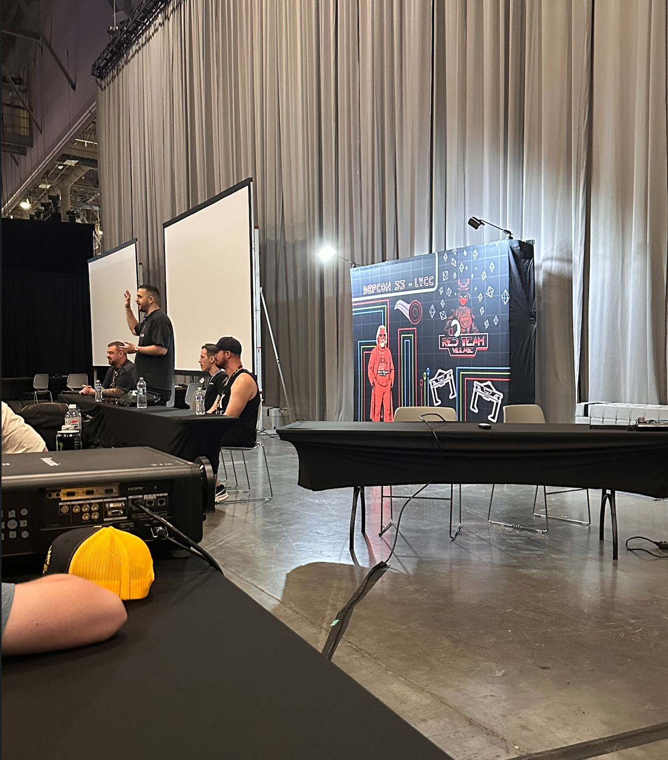 Photo of Red Team Village panel.