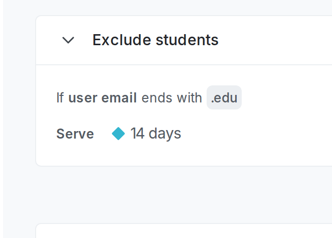 A flag's "Targeting" tab including a targeting rule.