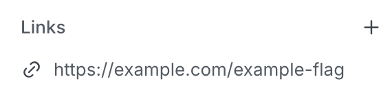 A flag link in a flag's right sidebar.