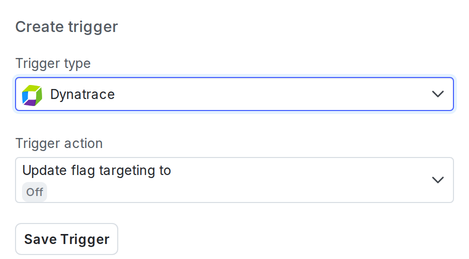 The "Create trigger" dialog box.