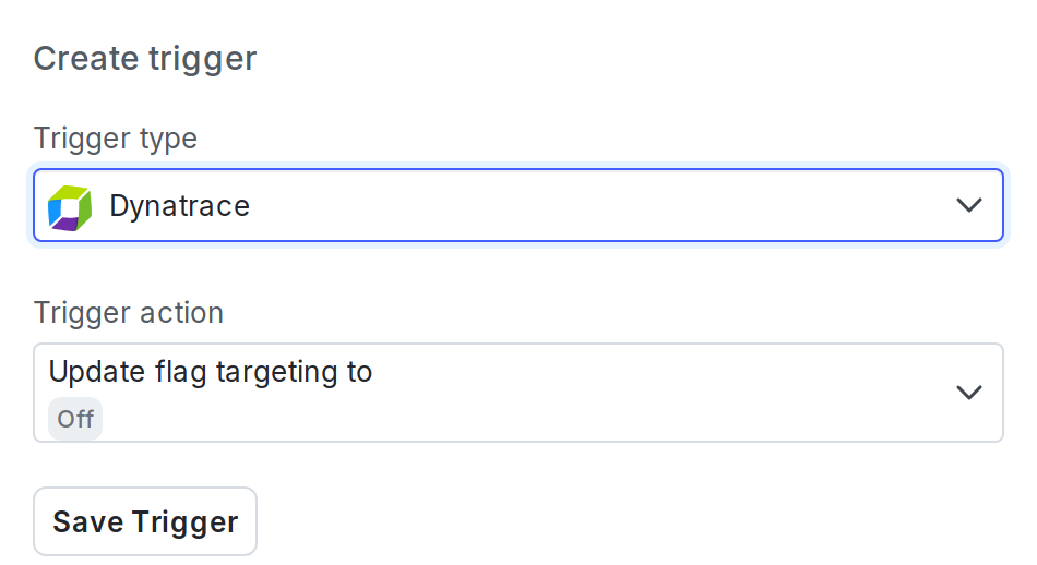 The "Create trigger" dialog box.
