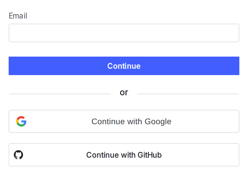 The "Continue with GitHub" button on the LaunchDarkly sign in page.