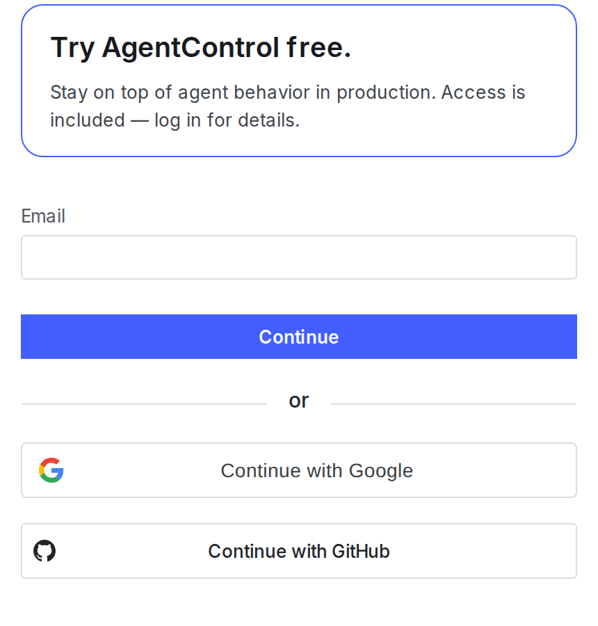 The "Continue with GitHub" button on the LaunchDarkly sign in page.