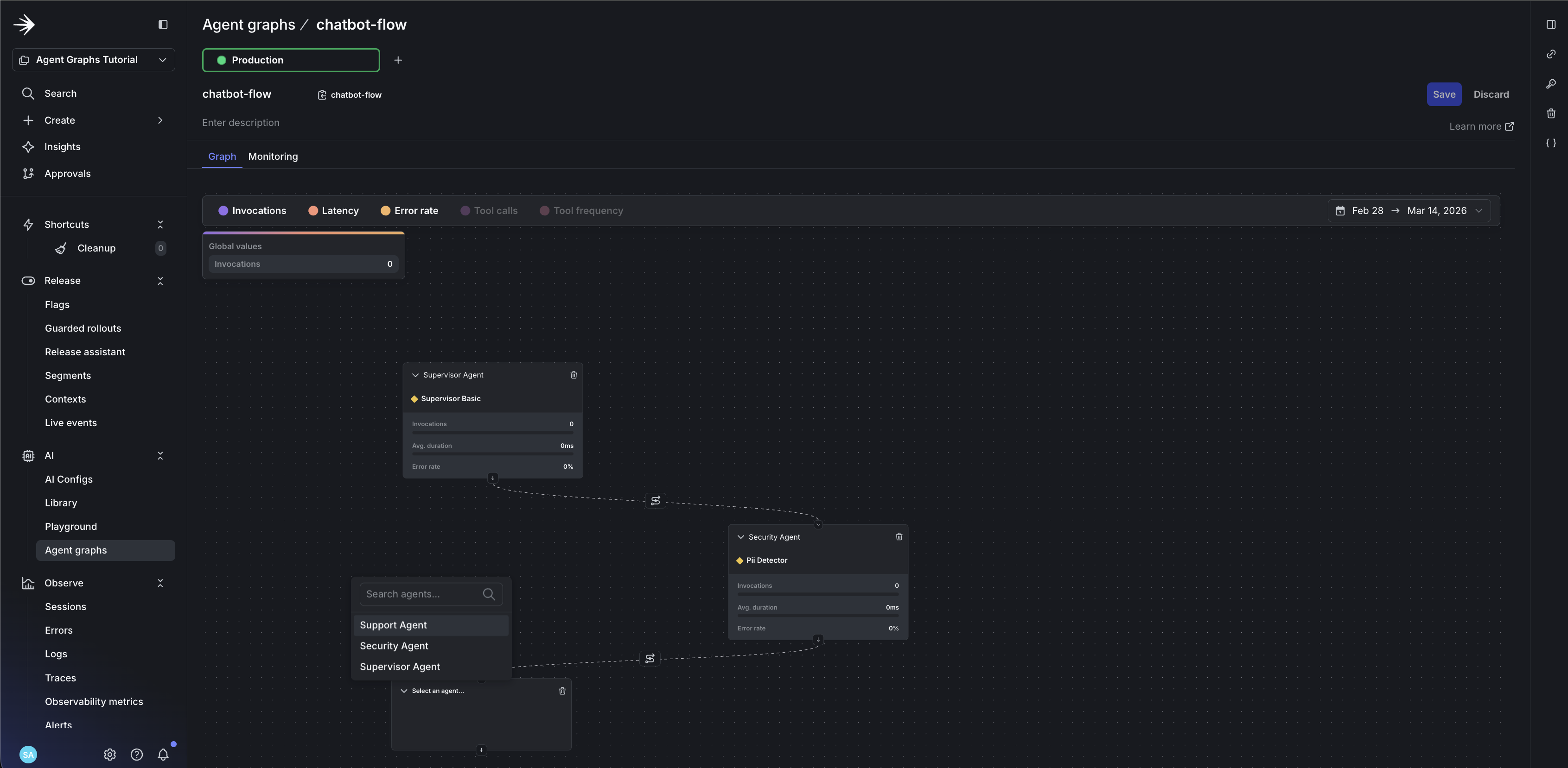 Adding support agent