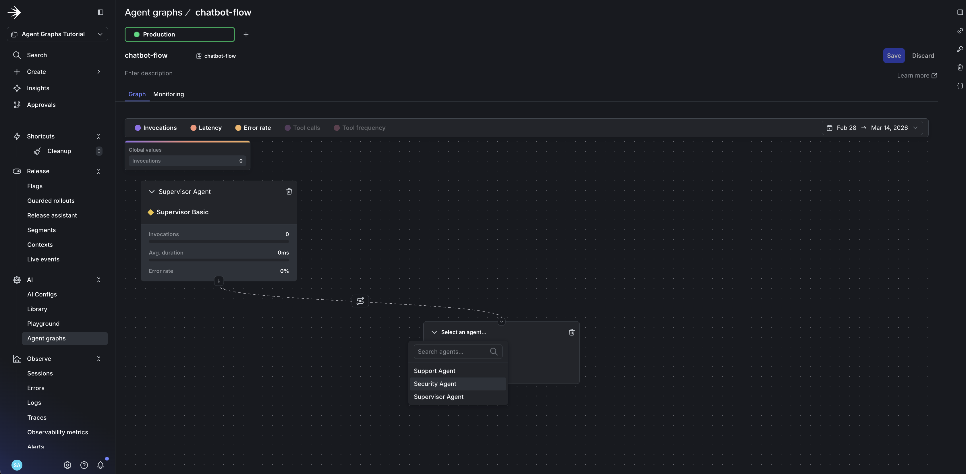 Adding security agent
