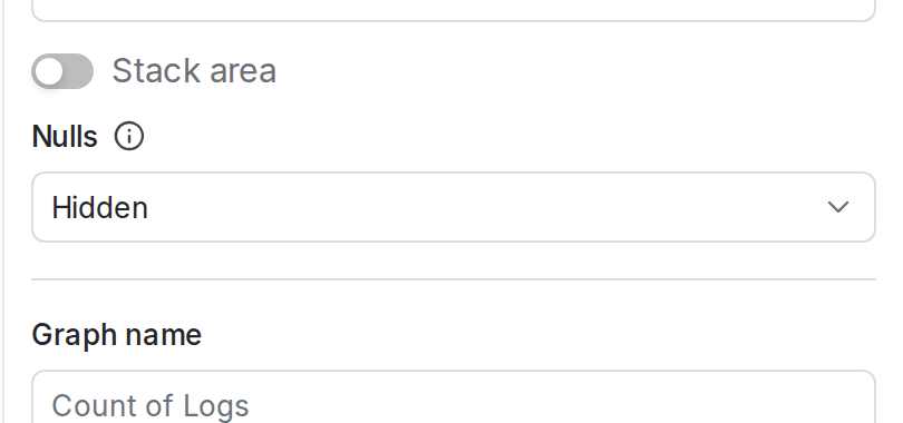 The grouping section of the add graph
panel.