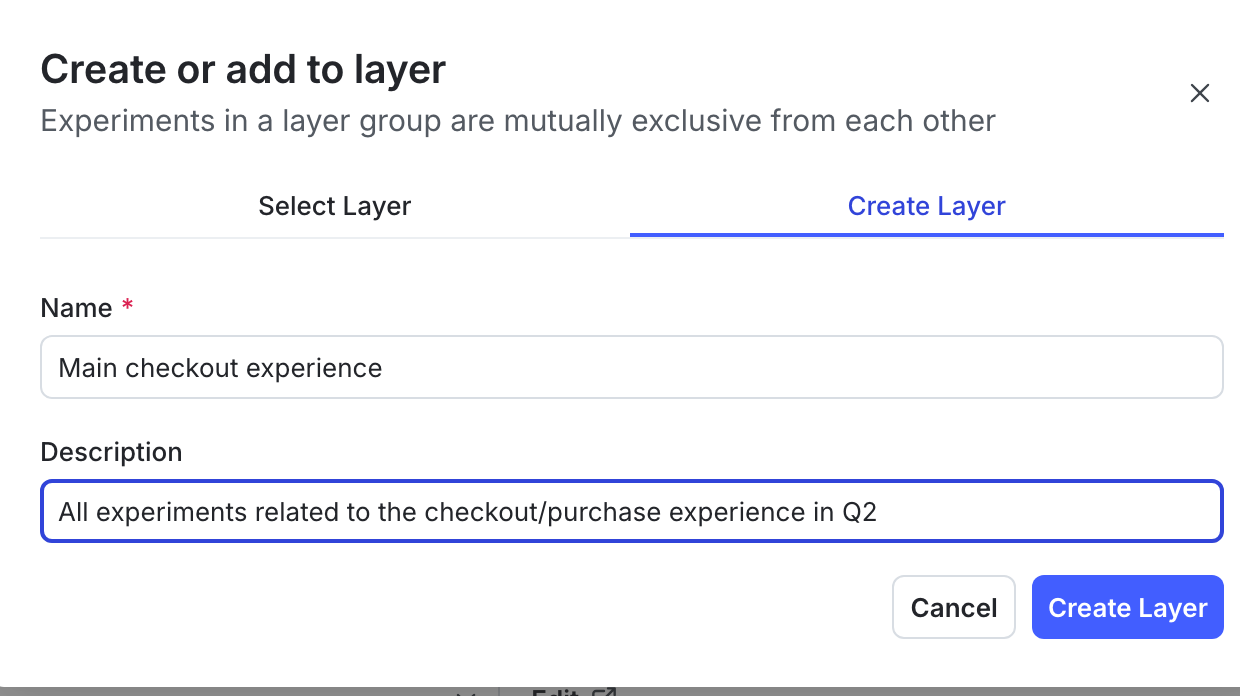 Creating a new layer.