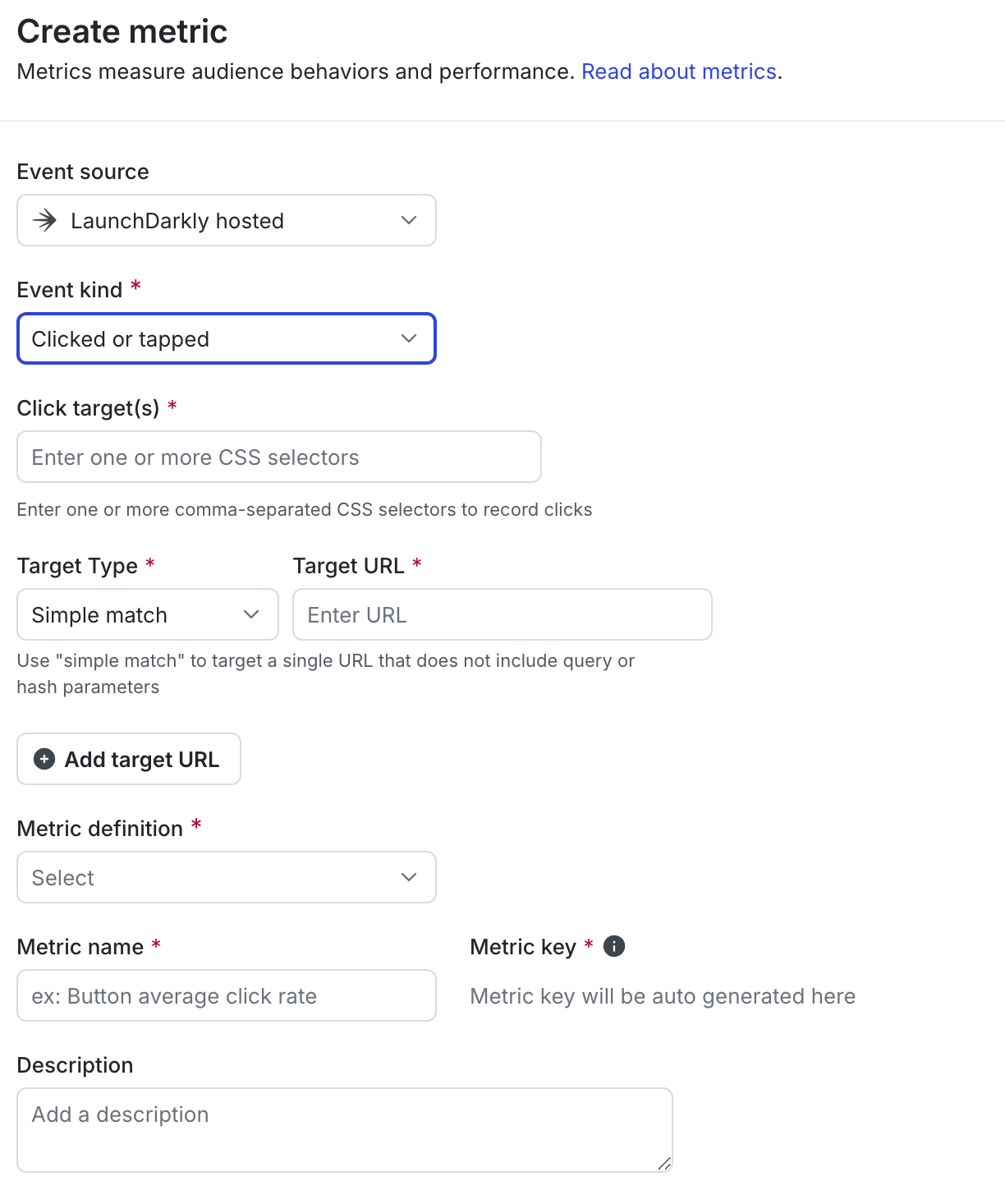 A clicked or tapped conversion metric.
