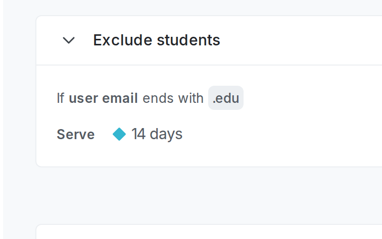 A flag's "Targeting" tab including a targeting rule.