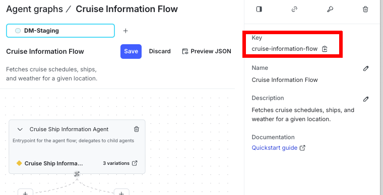 The agent graph key in the graph details panel.